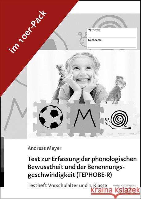 Test zur Erfassung der phonologischen Bewusstheit und der Benennungsgeschwindigkeit (TEPHOBE-R) Mayer, Andreas 9783497032402 Reinhardt, München
