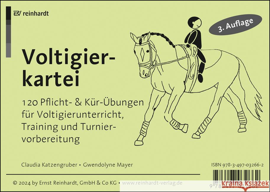 Voltigierkartei Katzengruber, Claudia, Mayer, Gwendolyne V. 9783497032662 Reinhardt, München