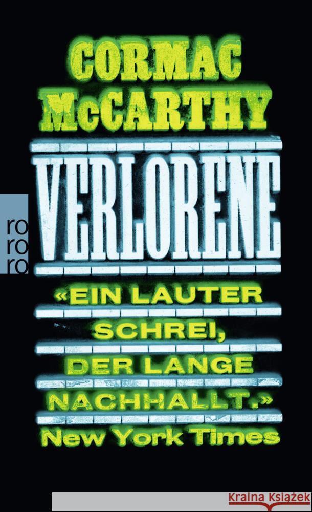 Verlorene McCarthy, Cormac 9783499011610 Rowohlt TB.