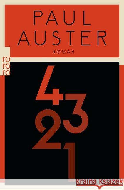 4 3 2 1 : Roman Auster, Paul 9783499271137