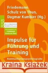 Impulse für Führung und Training Schulz von Thun, Friedemann Kumbier, Dagmar  9783499624643 Rowohlt TB.