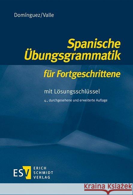 Spanische Übungsgrammatik für Fortgeschrittene : Mit Lösungsschlüssel Dominguez, Jose M.; Valle, Miguel 9783503137763