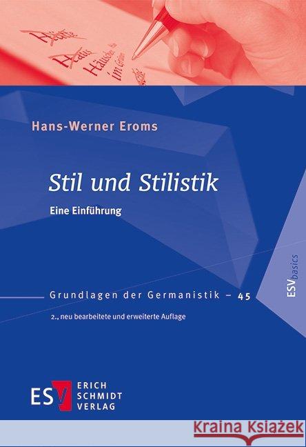 Stil und Stilistik : Eine Einführung Eroms, Hans-Werner 9783503155545 Schmidt (Erich), Berlin