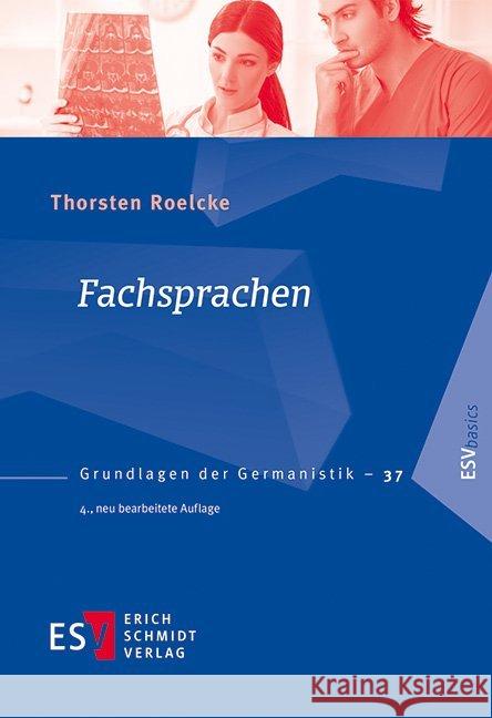Fachsprachen Roelcke, Thorsten 9783503188024 Schmidt (Erich), Berlin