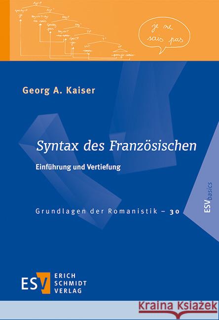Syntax des Französischen Kaiser, Georg A. 9783503194742
