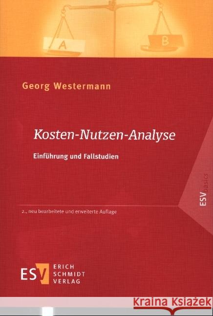 Kosten-Nutzen-Analyse Westermann, Georg 9783503195022 Schmidt (Erich), Berlin