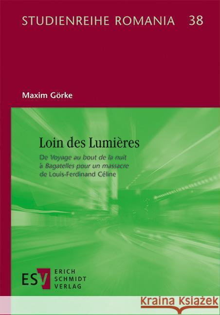 Loin des Lumières Görke, Maxim 9783503209491