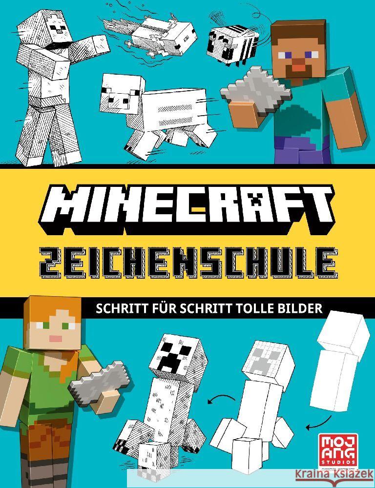 Minecraft Zeichenschule. Schritt für Schritt tolle Bilder Mojang AB 9783505151576 Schneiderbuch