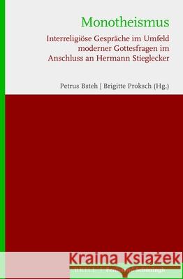 Monotheismus: Interreligiöse Gespräche Im Umfeld Moderner Gottesfragen Im Anschluss an Hermann Stieglecker Bsteh, Petrus 9783506760296 Verlag Ferdinand Schoeningh