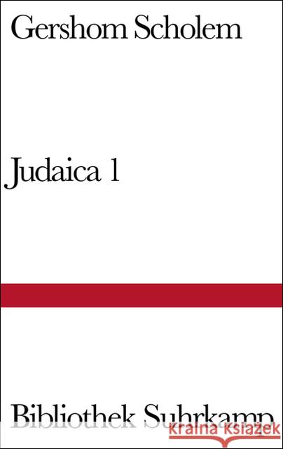 Judaica. Tl.1 Scholem, Gershom   9783518011065 Suhrkamp