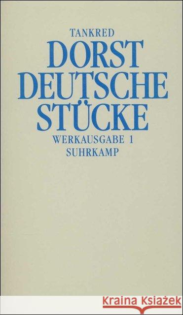 Deutsche Stücke Dorst, Tankred 9783518032091 Suhrkamp