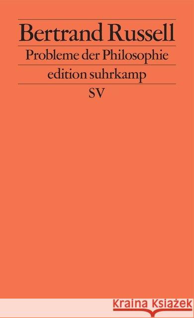 Probleme der Philosophie Russell, Bertrand   9783518102077 Suhrkamp