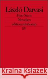 Herr Stern : Novellen. Originalausgabe Darvasi, László 9783518124765 Suhrkamp