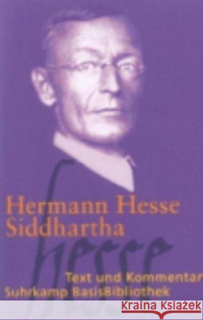 Siddhartha Hermann Hesse 9783518188026 Suhrkamp Verlag