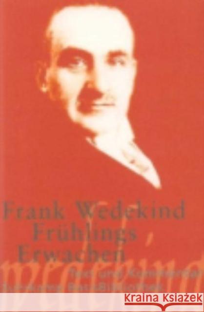 Fruhlings Erwachen Frank Wedekind 9783518188217