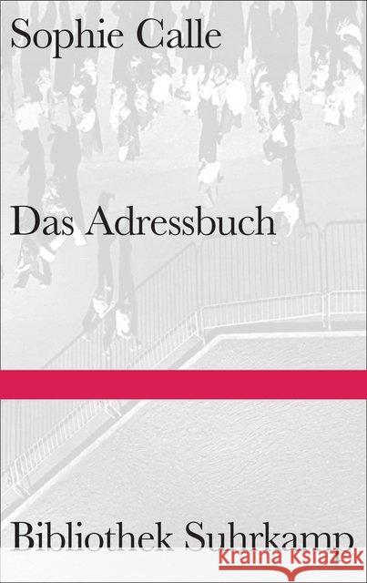 Das Adressbuch Calle, Sophie 9783518225103