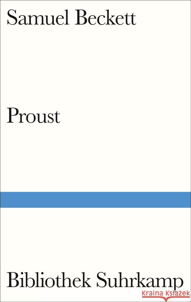 Proust Beckett, Samuel 9783518225325