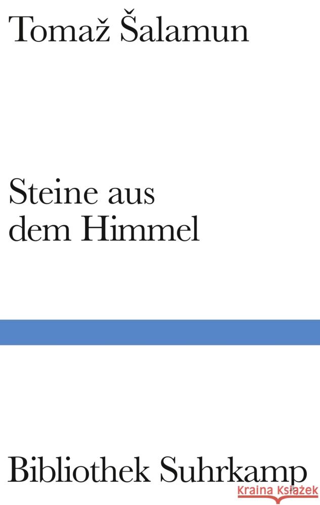 Steine aus dem Himmel Salamun, Tomaz 9783518225462