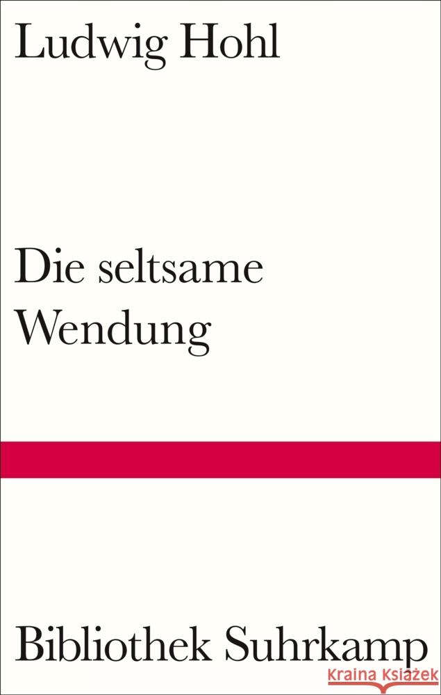 Die seltsame Wendung Hohl, Ludwig 9783518225509 Suhrkamp