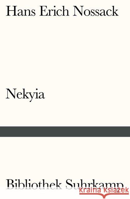 Nekyia Nossack, Hans Erich 9783518240496