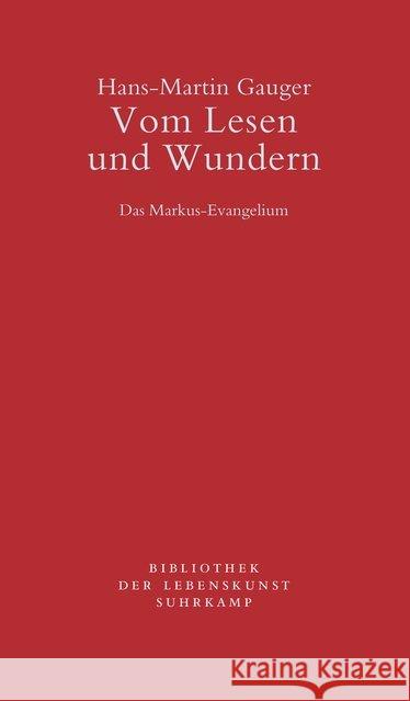 Vom Lesen und Wundern Gauger, Hans-Martin 9783518240847