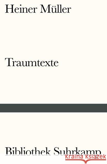 Traumtexte Müller, Heiner 9783518242209