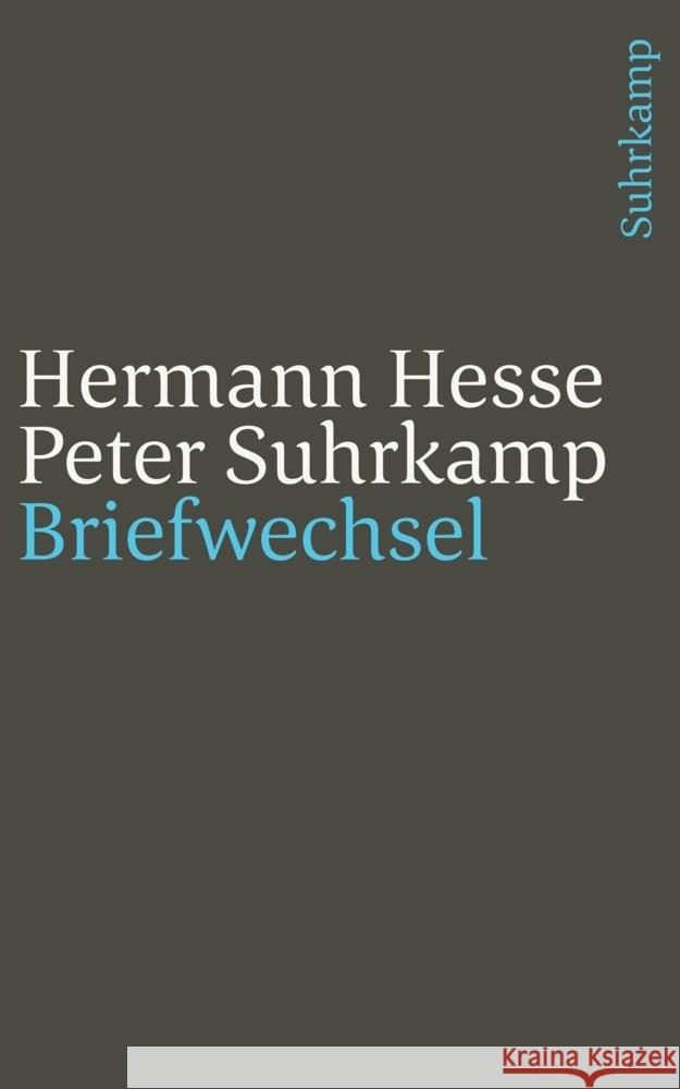 Briefwechsel 1945-1959 Suhrkamp, Peter, Hesse, Hermann 9783518242445