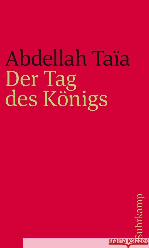 Der Tag des Königs Taïa, Abdellah 9783518242513