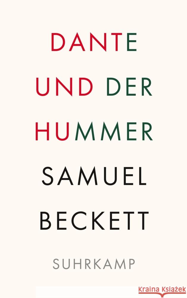 Dante und der Hummer Beckett, Samuel 9783518243244