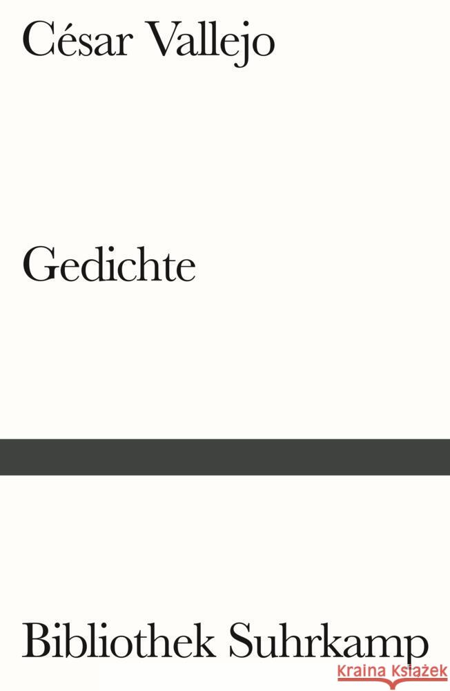 Gedichte Vallejo, César 9783518243374