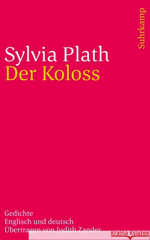 Der Koloss Plath, Sylvia 9783518243763