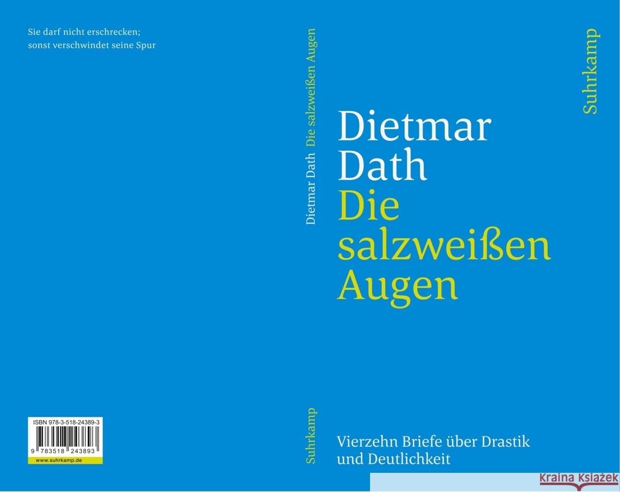 Die salzweißen Augen Dath, Dietmar 9783518243893