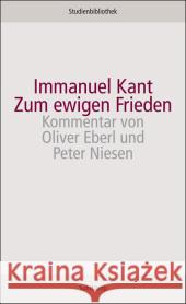 Zum ewigen Frieden Kant, Immanuel 9783518270141 Suhrkamp