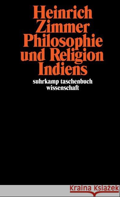 Philosophie und Religion Indiens Zimmer, Heinrich 9783518276266