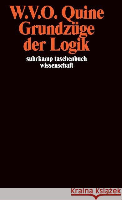 Grundzüge der Logik Quine, Willard van Orman   9783518276655 Suhrkamp