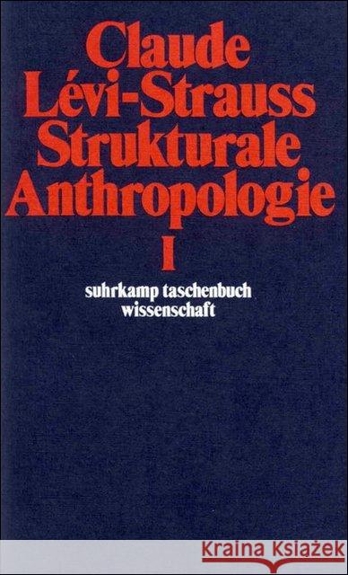 Strukturale Anthropologie. Tl.1 Lévi-Strauss, Claude   9783518278260 Suhrkamp