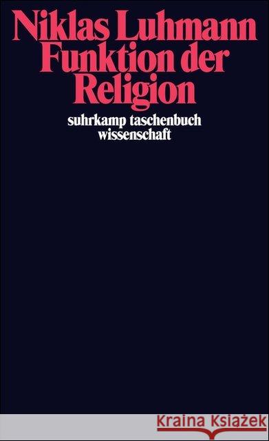 Funktion der Religion Luhmann, Niklas   9783518280072 Suhrkamp