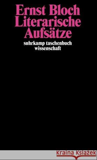 Literarische Aufsätze Bloch, Ernst 9783518281581