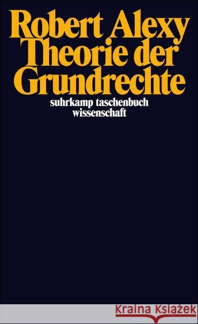 Theorie der Grundrechte Alexy, Robert   9783518281826