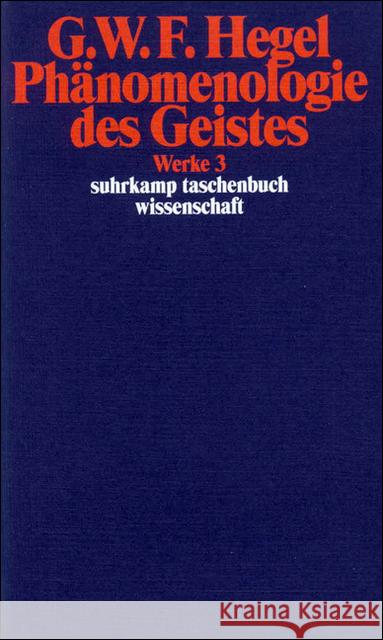 Phänomenologie des Geistes Hegel, Georg W. Fr.   9783518282038 Suhrkamp