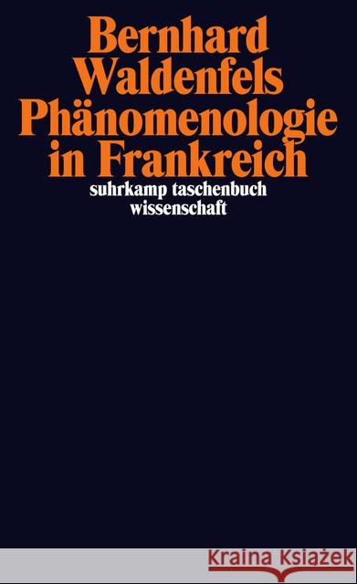 Phänomenologie in Frankreich Waldenfels, Bernhard   9783518282441 Suhrkamp