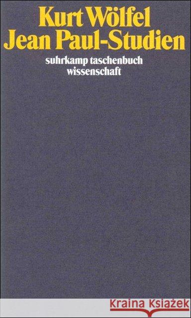 Jean Paul-Studien Wölfel, Kurt 9783518283424