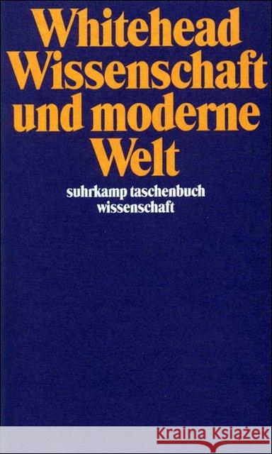 Wissenschaft und moderne Welt Whitehead, Alfred North 9783518283530