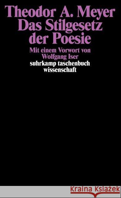 Das Stilgesetz der Poesie Meyer, Theodor A. 9783518283905