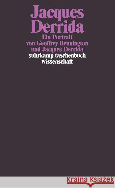 Jacques Derrida, Ein Porträt Bennington, Geoffrey Derrida, Jacques  9783518291504 Suhrkamp