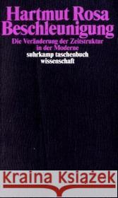 Beschleunigung : Die Veränderung der Zeitstruktur in der Moderne Rosa, Hartmut   9783518293607 Suhrkamp