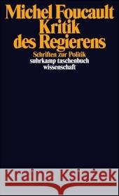 Kritik des Regierens : Schriften zur Politik Foucault, Michel Bröckling, Ulrich  9783518295335 Suhrkamp