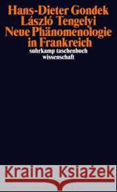 Neue Phänomenologie in Frankreich Gondek, Hans-Dieter Tengelyi, László  9783518295748