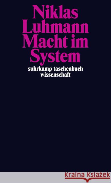 Macht im System Luhmann, Niklas 9783518296899 Suhrkamp