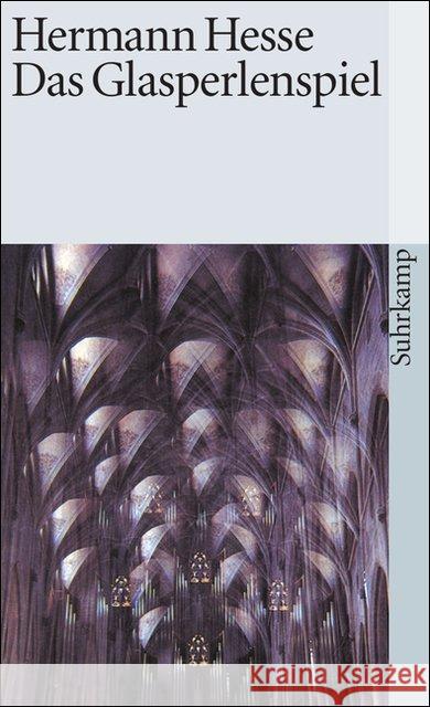 Das Glasperlenspiel Hermann Hesse 9783518365793 Suhrkamp Verlag